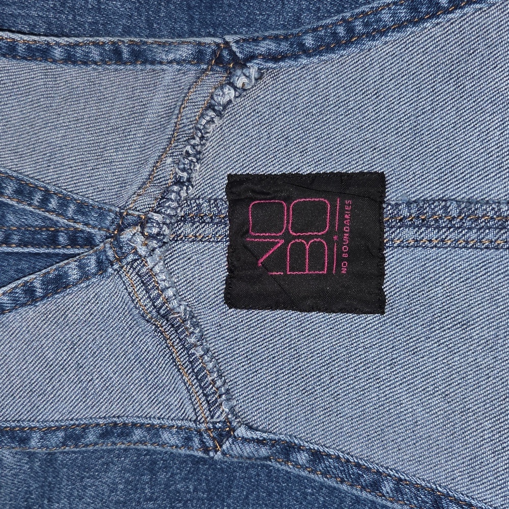 Distressed Denim Overalls Jrs. Sz. L - Picture 3 of 4